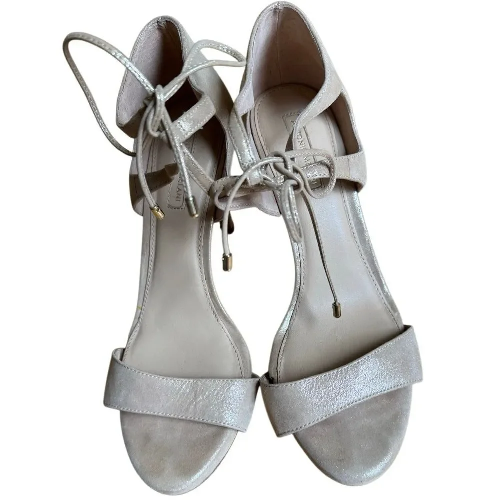 Antonio Melani Women's Kalee Ankle Strap Heeled Sandals in Size 9.5 New Nude